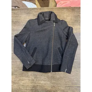 J Crew Jacket‎ Wool Blend Full Zip Career Work Office Women Sz 2 Gray thumbnail 2