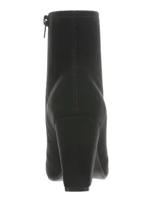 On 34th Zipper Micro Suede Mid-Calf Block Heel Boots 10019653600 Black 6M thumbnail 12