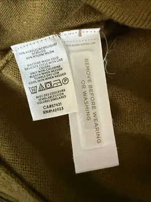 Loft Artichoke Green Mock Neck Fine Gauge Knit Sweater M thumbnail 7