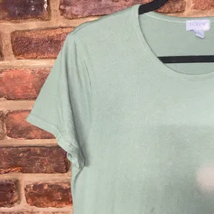 J. Crew Sage Green Short Sleeve Cotton Lightweight T-Shirt Mini Dress Size Small thumbnail 4