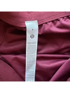 Lululemon Swiftly Mid-Rise Short 3” Burgundy Bay Size 8 NWT thumbnail 5