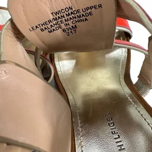 Tommy Hilfiger Women’s Leather Gladiator Wedge Sandals thumbnail 4