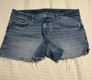 wild Fable Mid-Rise Midi Short Jean Shorts thumbnail 1