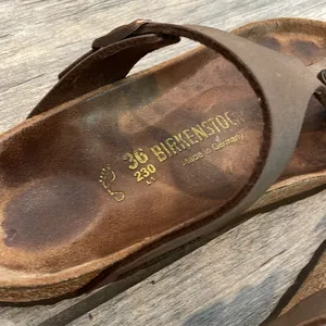 Birkenstock Brown Sandals Contoured Footbed Leather thumbnail 4