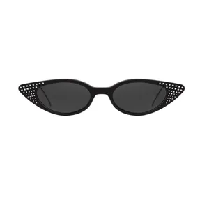 illesteva Marianne Sunglasses Black w/ Silver Swarovski thumbnail 3
