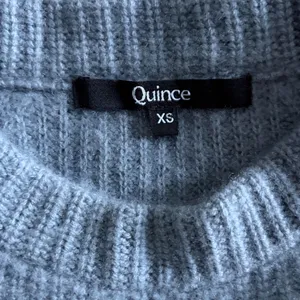 Quince Mongolian Cashmere Ribbed Crewneck Sweater Blue Gray XS SHWDC01 thumbnail 3