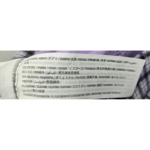 Hollister Ultra High-Rise Plaid Check Pattern Stretch Pants Purple Gray‎ XS thumbnail 6