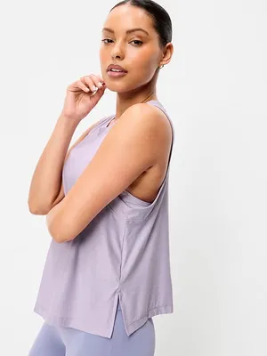 Old Navy CloudMotion Tank Top Dusky Lavender Medium Tall Purple thumbnail 3