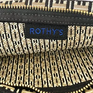 NWT Rothy's The Wristlet Jetset Black Basket Weave Convertible Clutch Handbag thumbnail 5