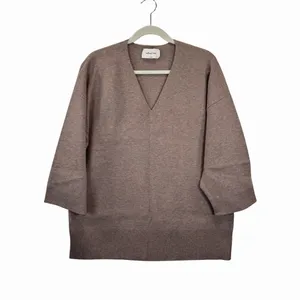 Wilfred Free Womens Sweater Brown Souvenir Oversized V Neck Pullover Size 2 thumbnail 2