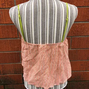💜Striped embroidered crop top Size XS thumbnail 2