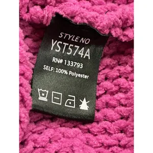 POL Pink Cable Knit‎ Oversized Cropped Sweater Size S thumbnail 10