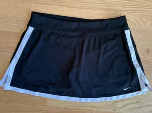Nike Women's Athletic tennis skirt - Black with White Trim thumbnail 1