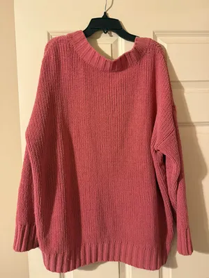 Coral VNeck Sweater thumbnail 3