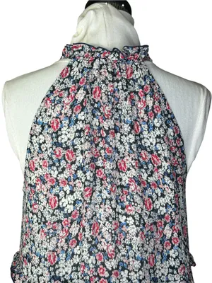 Dear John Whitley dress maxi floral size XS ruffle tiered sleeveless thumbnail 4