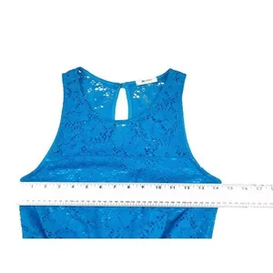 Everly‎ Bright Blue Lace Sleeveless Fit And Flare Dress Size Small thumbnail 4