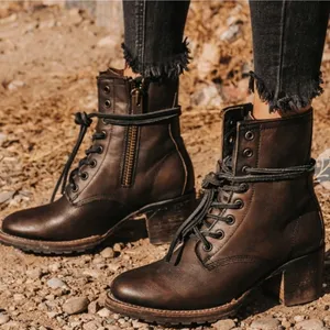 Freebird Cavalier Leather Lace-Up Boot Black 8 GUC thumbnail 1