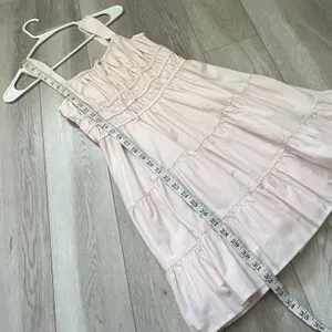 Sunday Best Dress milkmaid tiered mini martine poplin womens Pink (xsmall) girly thumbnail 5