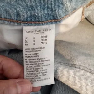 American Eagle outfitters women's high rise jeans summer 2024 size 18 short thumbnail 5