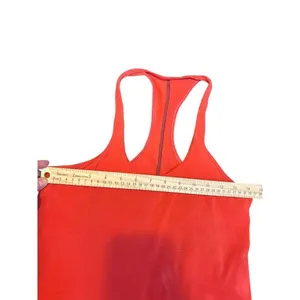Lululemon Racerback Tank Top Coral Red Size S-fair condition thumbnail 4