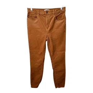 LOFT Corduroy Pants High Waist Golden Tan Brown‎ Comfort Women Size Large thumbnail 2