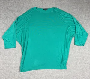 Lauren Ralph Lauren Tunic T-Shirt Womens M Green Dolman Sleeve Jersey Stretch thumbnail 1