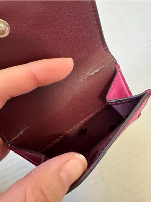 Kate Spade Pink Leather Micro Wallet Mini Designer Luxury thumbnail 5
