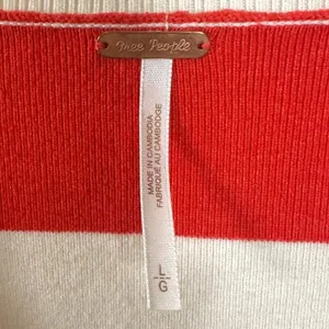 Free People League Of Her Own Cardigan Sweater Americana Stripes Preppy Large thumbnail 12