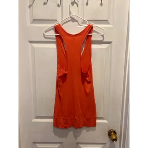 VTG Old Navy Womens Pink‎ Orange Ribbed Henley Racerback Tank Top Size Large thumbnail 5