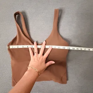 Lululemon Align Tank Top Women 4 Roasted Brown Nulu Built-in Bra Crop W1DUVS thumbnail 7