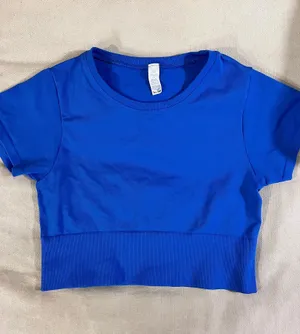 Blue Aerie Crop Top  thumbnail 1