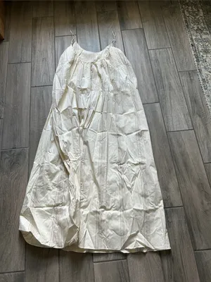 Faithfull the Brand Cream Maxi Slip Dress with Spaghetti Straps thumbnail 6