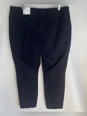 Old Navy black WOW flat front cropped pants trousers work office fall winter 18 thumbnail 6
