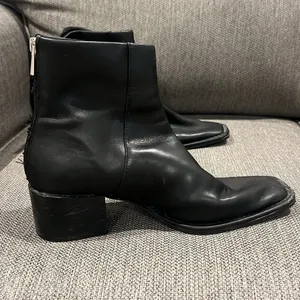 Sleek Black Ankle Booties Size 8 thumbnail 3