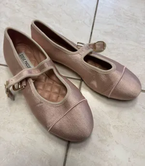 Steve Madden pink satin ballet flats thumbnail 1