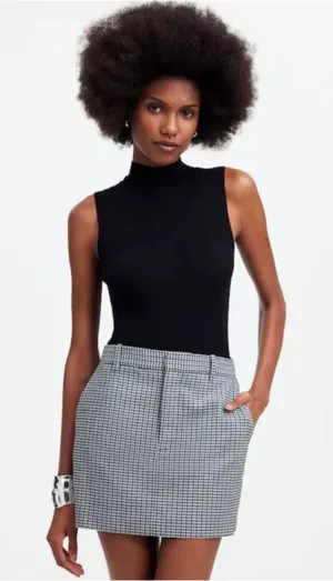 NWT Madewell Suiting Mini Skirt‎ Sz 4 thumbnail 1