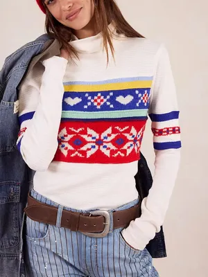 Free People We The Free Helsinki Swit Sweater - Tea Combo - NWT thumbnail 1