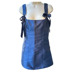 Current Mood Satin Bow Strap Mini Dress Women’s Large Blue NWT Party (Junior) thumbnail 2