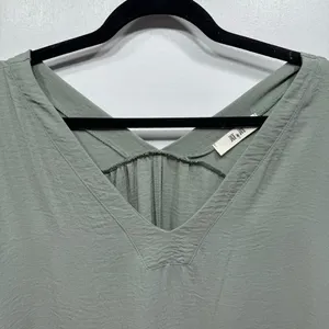 Sage Green Flowy Boxy Cut Sleeveless Maxi Dress with Pockets Jade by Jane NEW thumbnail 12