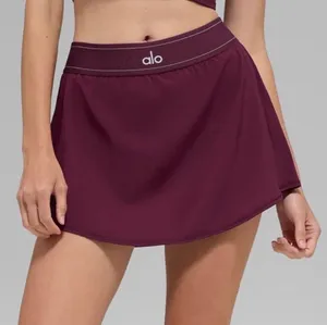 Alo Yoga Match Point Tennis Skirt Burgundy XS thumbnail 1