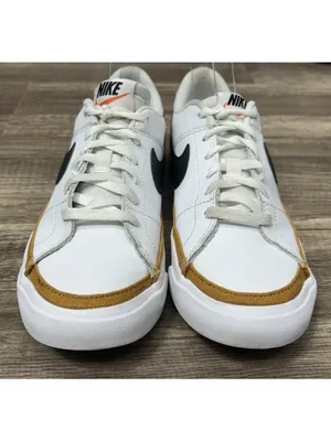 Nike Court Legacy GS Shoes 5Y /womens 6.5 White Desert Ochre Sneakers DA5380-102 thumbnail 2