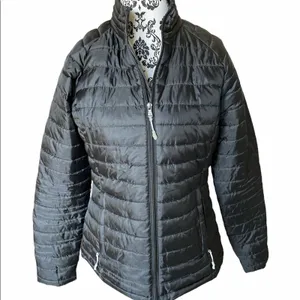 Tek Gear Lightweight Black Puffer Jacket Lined Medium thumbnail 1