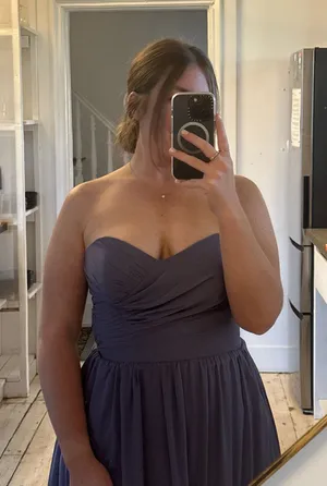 Strapless dress Purple Size 10 thumbnail 1