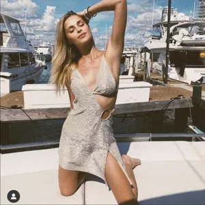 h:ours x Yovanna Ventura Rei Dress in Chardonnay New Womens Mini Party thumbnail 11