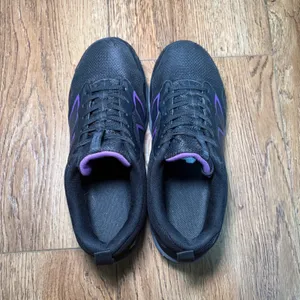 New Balance 412 v1 Evolve Alloy Toe Runner Work Shoes Womens 8.5 Black Purple thumbnail 5