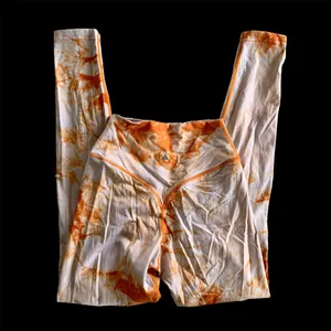 Balance Athletica Orange/White Tie Dye High Waisted Vitality Leggings thumbnail 2