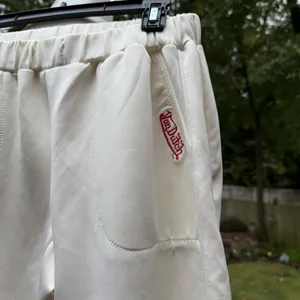 Vintage 90s Y2K Von Dutch Funky Track Pants L Large Solid White Cargo Pockets thumbnail 3