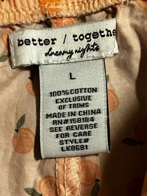 Womens large Better Together Sweet like a Peach pajama set-shirt/shorts set thumbnail 9