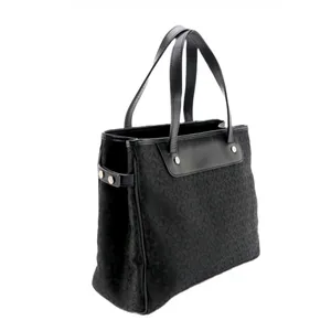 Celine Macadam Black Canvas Monogram W/Leather Trim Tote Bag thumbnail 4
