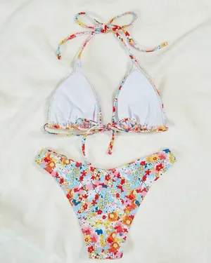 SheIn Floral Print Triangle Bikini thumbnail 2